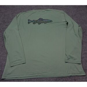 Patagonia Shirt Mens XL Green Capilene Cool Daily Gorpcore Long Sleeve Crew